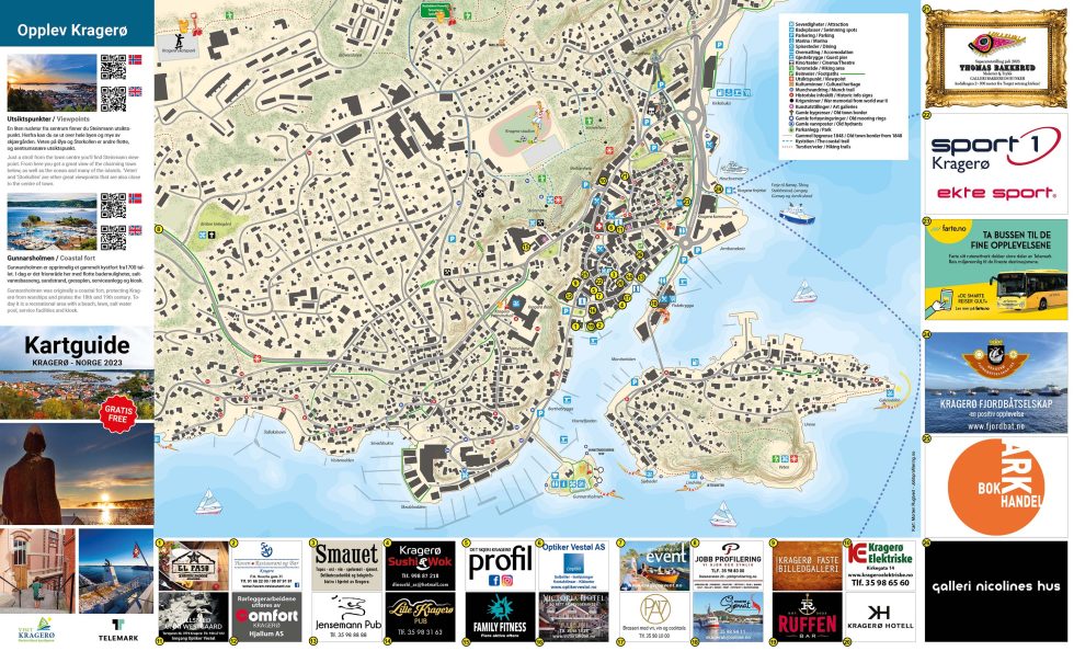 Kartguiden 2023 for Kragerø - Det Skjer i Kragerø